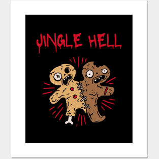 Jingle hell, scary Christmas, funny Posters and Art